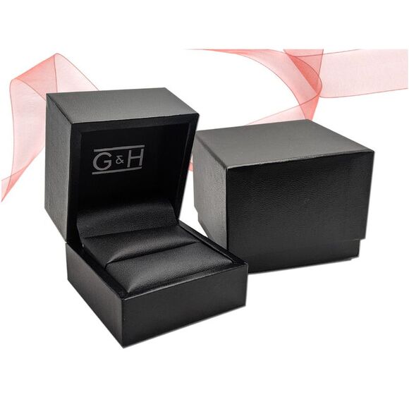 10K White Gold Cushion Cut Garnet Ring 7/10 Carat (ctw) - Picture 4 of 4